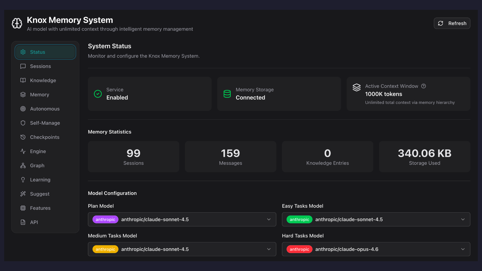 Knox Memory System — Full Feature Deep Dive