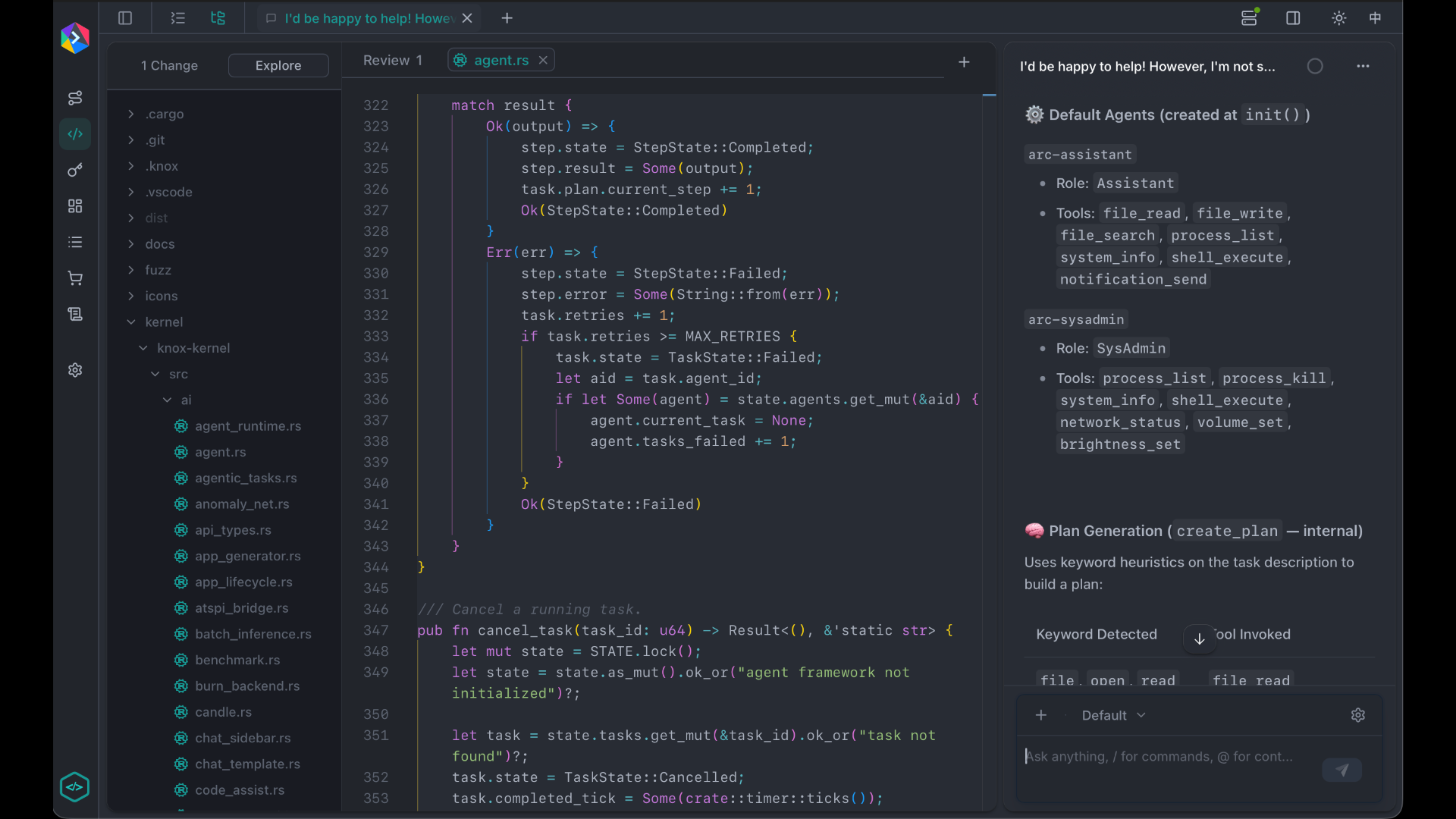 KnoxCode — 在您项目中工作的 AI 编程 Agent