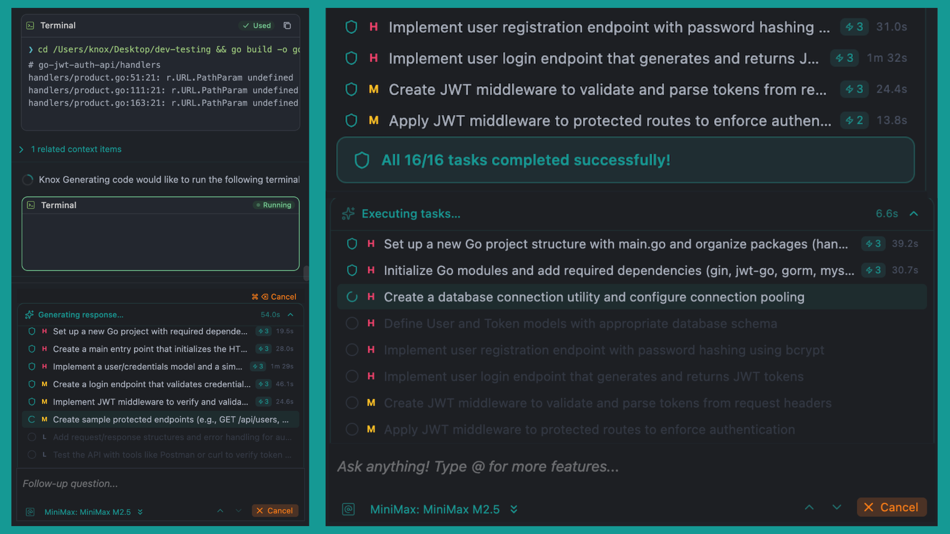 KnoxChat VSCode 扩展 — TODO
